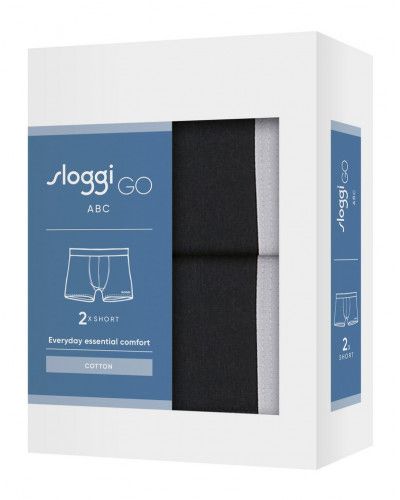 Boxers longs Sloggi Men GO ABC (Lot de 2) (Noir)