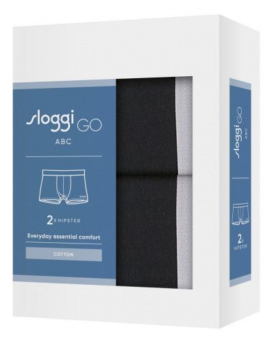 Boxer Sloggi Men GO ABC (Juego de 2) (Negro)