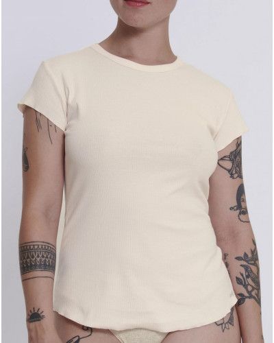 Camiseta cuello redondo Sloggi GO Ribbed (Angora)