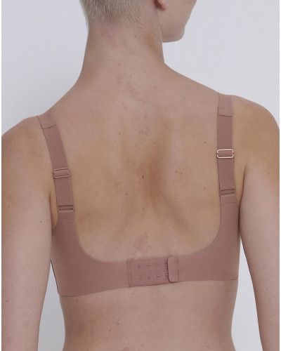 Bralette plunging neckline Sloggi ZERO Feel (Cacao)