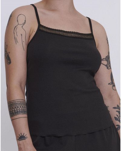 Camiseta de interior Sloggi GO Ribbed (Negro)