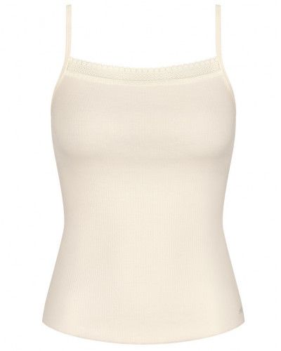 Tank top thin straps Sloggi GO Ribbed (Angora)