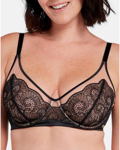 Soutien-gorge armatures classique Sans Complexe Serena (Noir / Peau)
