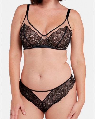 Soutien-gorge armatures classique Sans Complexe Serena (Noir / Peau)