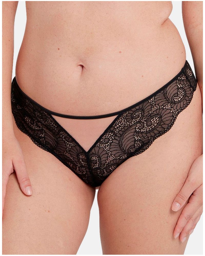 Tanga Sans Complexe Serena (negro/piel)