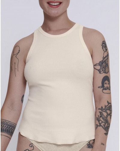 Camiseta sin mangas Sloggi GO Ribbed (Angora)