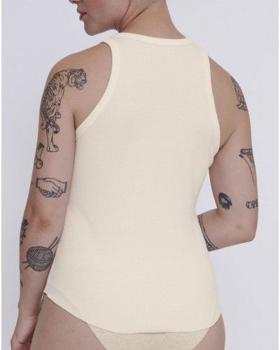 Camiseta sin mangas Sloggi GO Ribbed (Angora)