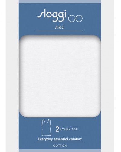 Débardeur Sloggi men GO ABC (Lot de 2) (Blanc)