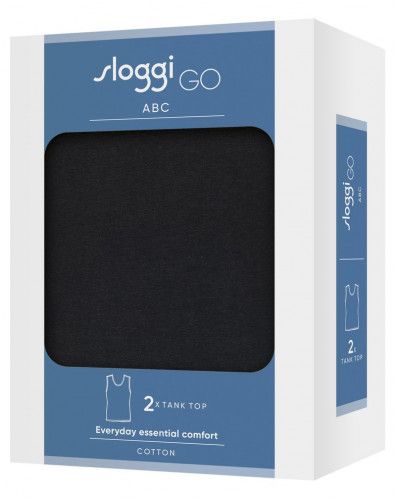 Camiseta sin mangas Sloggi GO ABC (Juego de 2) (Negro)