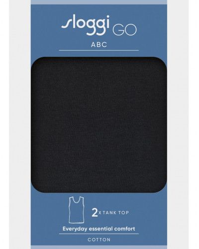 Camiseta sin mangas Sloggi GO ABC (Juego de 2) (Negro)