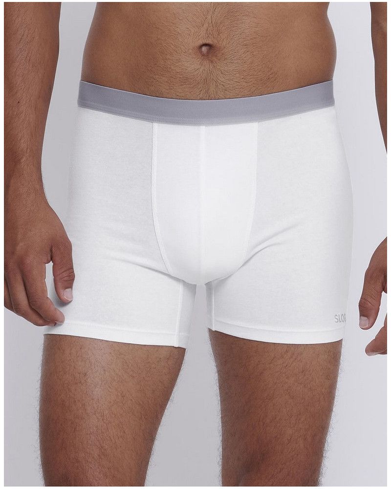 Long Boxers Sloggi Men GO ABC (Set of 2) (White)