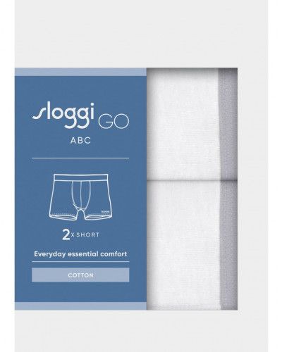 Boxers longs Sloggi Men GO ABC (Lot de 2) (Blanc)