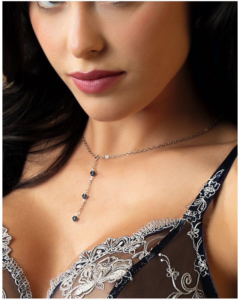 Collar Lise Charmel Déesse en Glam (Marine Argent)