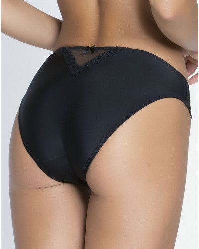 Slip fantaisie Lise Charmel Splendeur Soie (Noir)