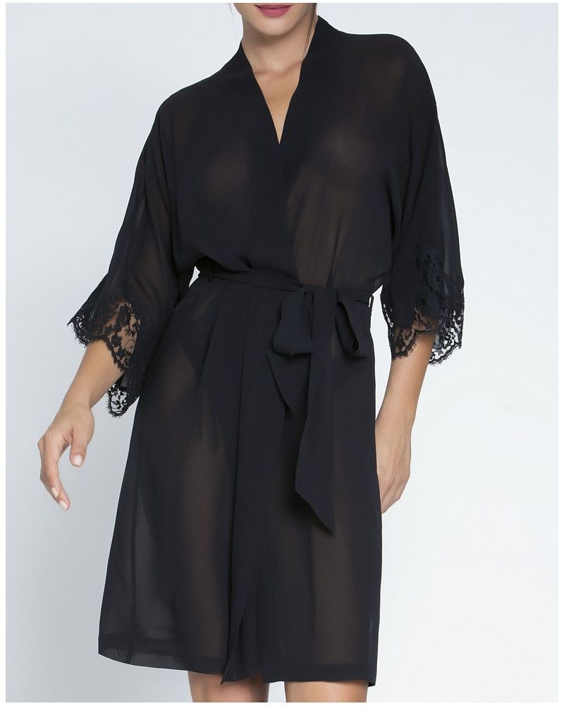 Short robe Lise Charmel Splendeur Soie (Black)