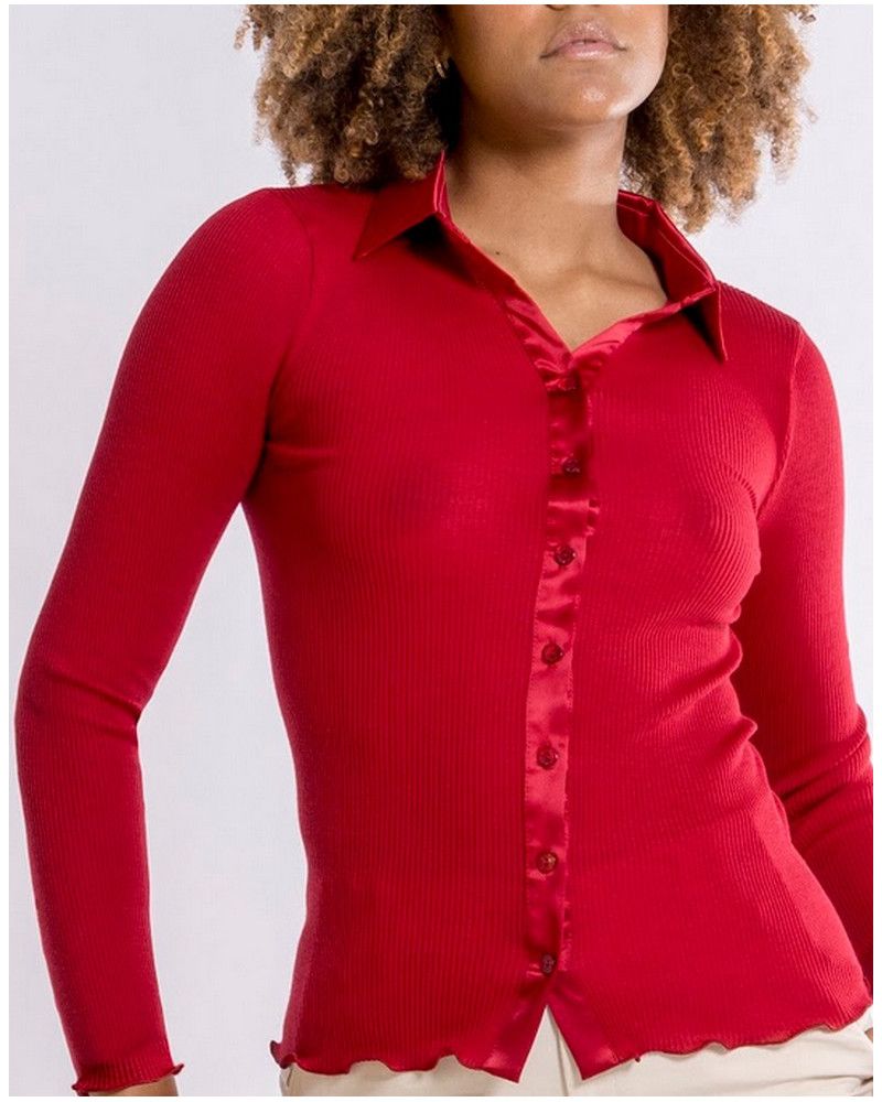 Oscalito "Elegante" Blouse 6350 (Rouge)
