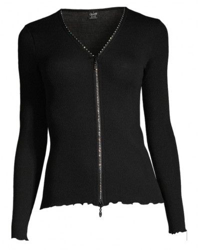 Chaleco Oscalito Strass (Negro)