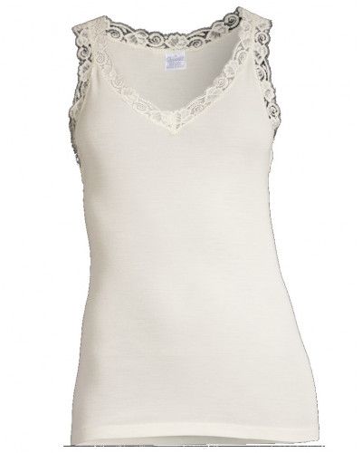 Tank Top Leavers Lace Oscalito 3300 (Ivoire)