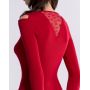 Top manches longues col V Oscalito 6854 (Rouge)