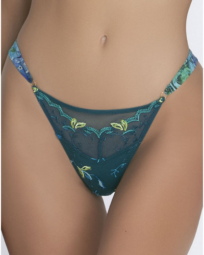 Tanga sexy Lise Charmel Grâce Aquatique (Floral Aqua)