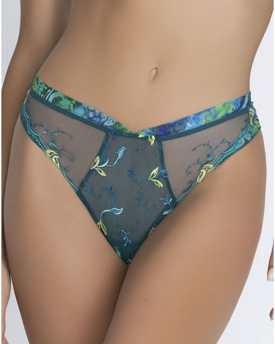Slip séduction Lise Charmel Grâce Aquatique (Floral Aqua)