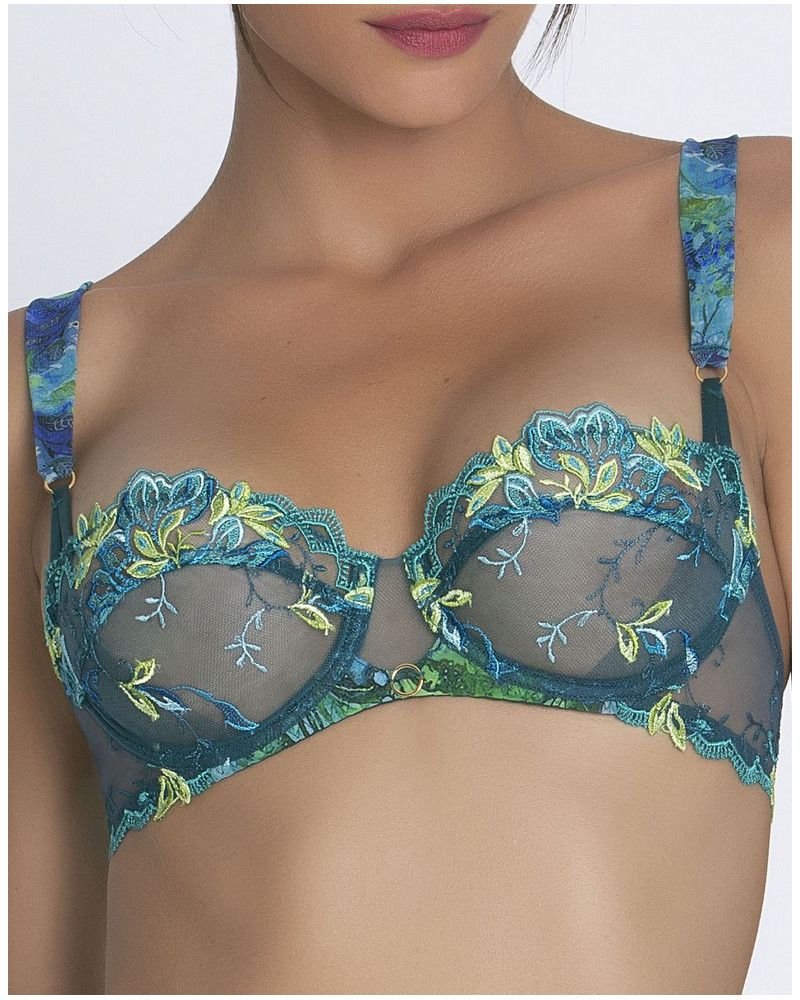 Sujetador de media copa Lise Charmel Grâce Aquatique (Floral Aqua)