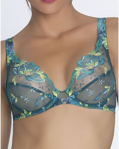 Sujetador glamuroso Lise Charmel Grâce Aquatique (Floral Aqua)