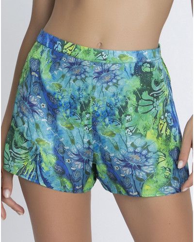 Short de noche Lise Charmel Grâce Aquatique (Floral Aqua)