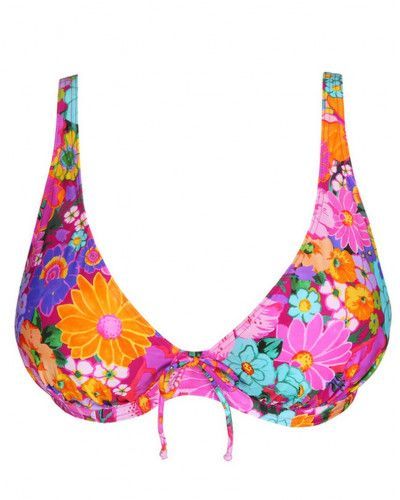 Padded plunge bath bra Prima Donna Swim Najac (Floral Explosion)