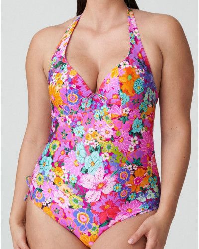 Traje de baño una pieza plunge Prima Donna Swim Najac (Floral Explosion)
