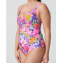 One-piece plunge swimsuit Prima Donna Swim Najac (Floral Explosion)