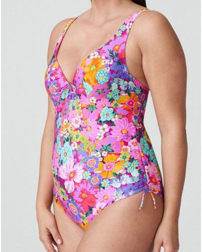 Traje de baño una pieza plunge Prima Donna Swim Najac (Floral Explosion)