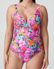 Plunge tankini swimsuit Prima Donna Swim Najac (Floral Explosion)