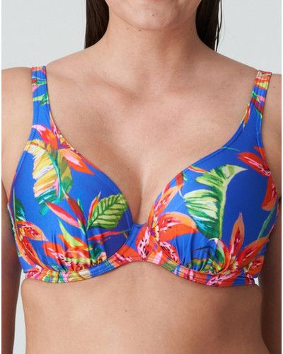 Padded plunge bath bra Prima Donna Swim Latakia (Tropical Rainforest)