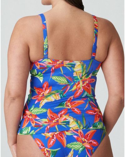 Maillot de bain tankini à coques Prima Donna Swim Latakia (Tropical Rainforest)
