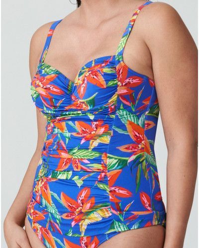 Maillot de bain tankini à coques Prima Donna Swim Latakia (Tropical Rainforest)