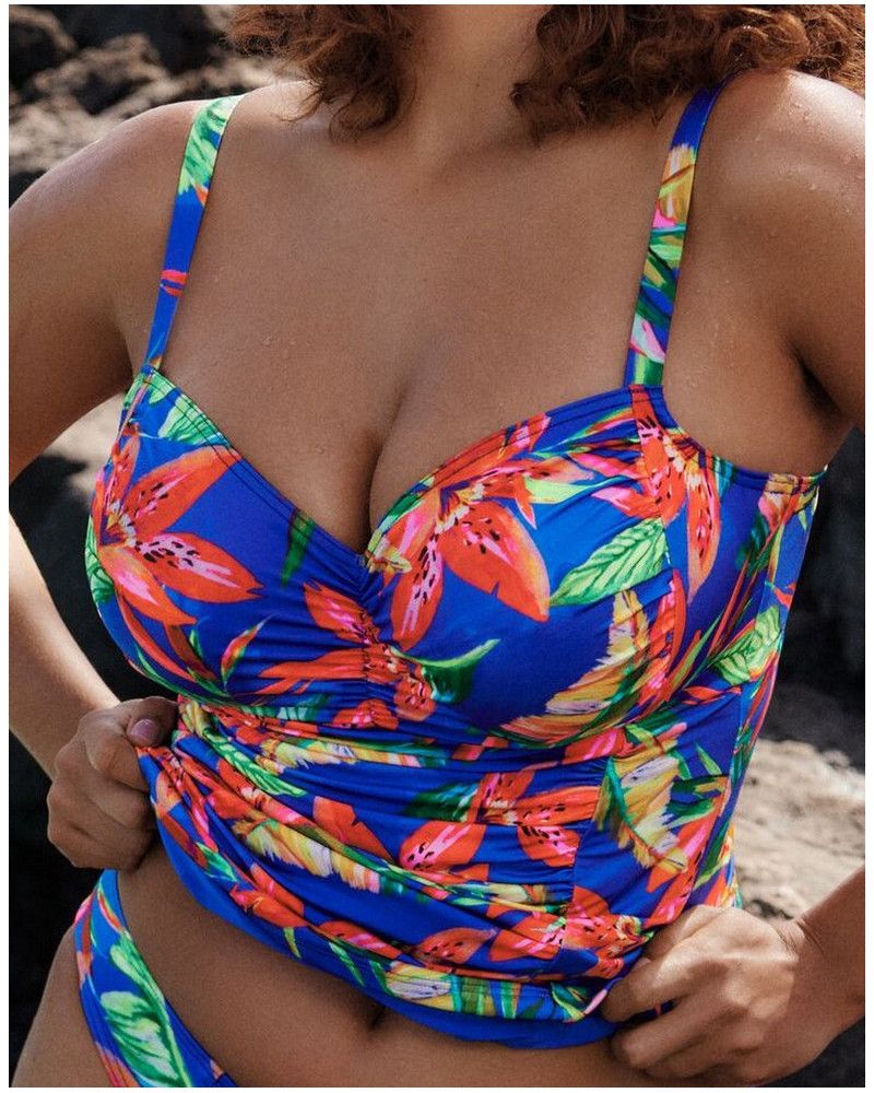 Traje de baño tankini con copas Prima Donna Latakia (Tropical Rainforest)