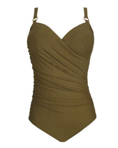 One-piece swimming costume Prima Donna Swim Sahara (Olive)