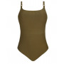 Wireless one-piece swimming costume Prima Donna Swim Sahara (Olive)