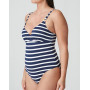 One-piece plunge swimming costume Prima Donna Swim Nayarit (Water Blue)