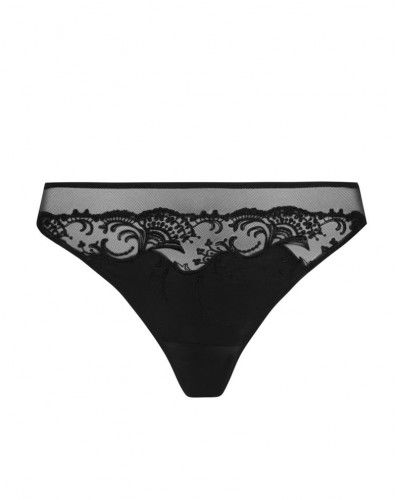 Tanga Lise Charmel Splendeur Soie (Negro)