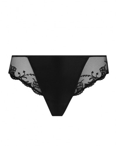 Slip fantaisie Lise Charmel Splendeur Soie (Noir)