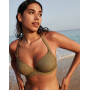 Padded bikini top heart-shape Marie Jo Bain Tinjis (Golden Olive)
