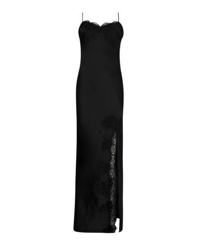 Long night dress Lise Charmel Splendeur Soie  (Black)