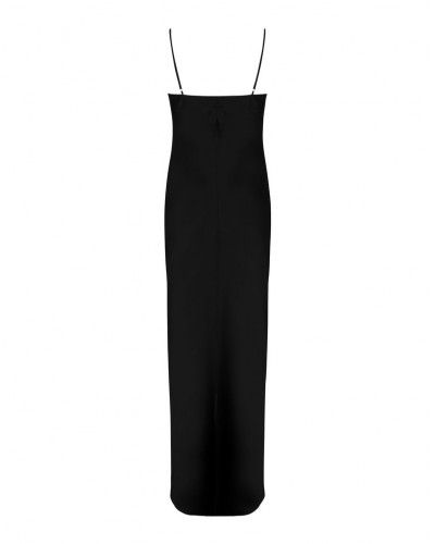 Long night dress Lise Charmel Splendeur Soie  (Black)