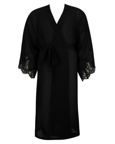 Short robe Lise Charmel Splendeur Soie (Black)
