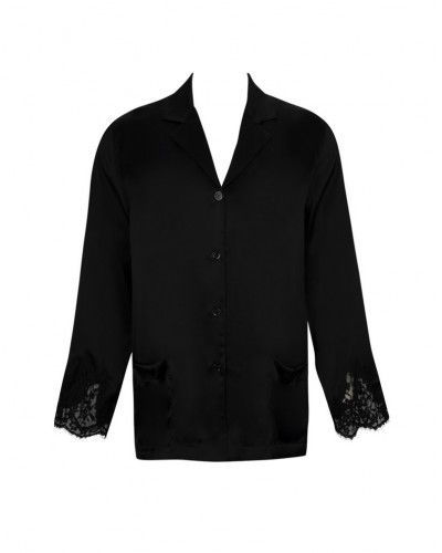 Pyjama jacket Lise Charmel Splendeur Soie (Black)