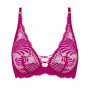 Soutien-gorge triangle plunge Aubade Rythm of Desire (Radiant Pink)