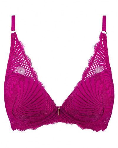 Soutien-gorge plunge foulard Aubade Rythm of Desire (Radiant Pink)