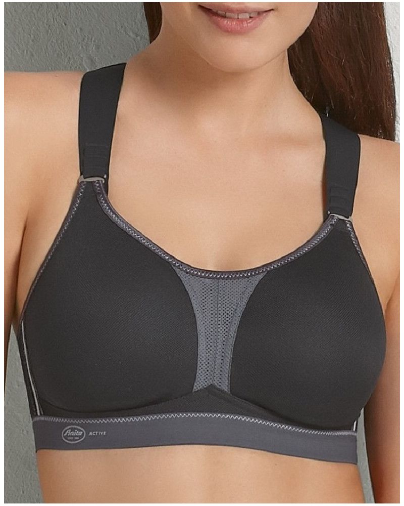 Sujetador Anita (Negro y Gris)